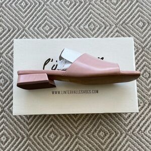 NEW L’intervalle leather slides ( pink blush)